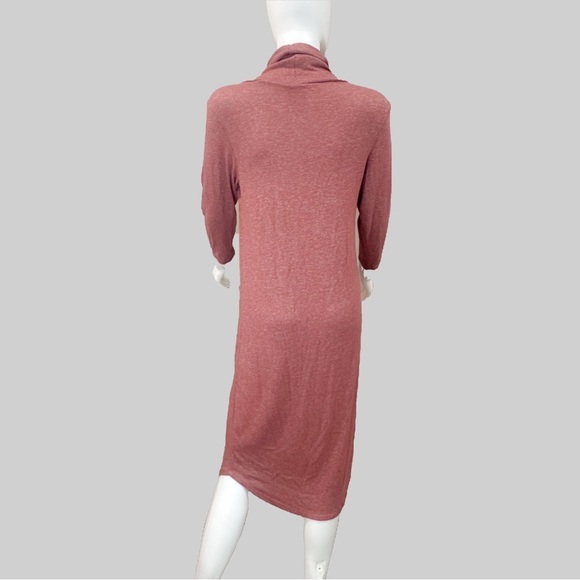 NWT bobeau nordstrom blush long sleeve midi dress - Picture 6 of 8